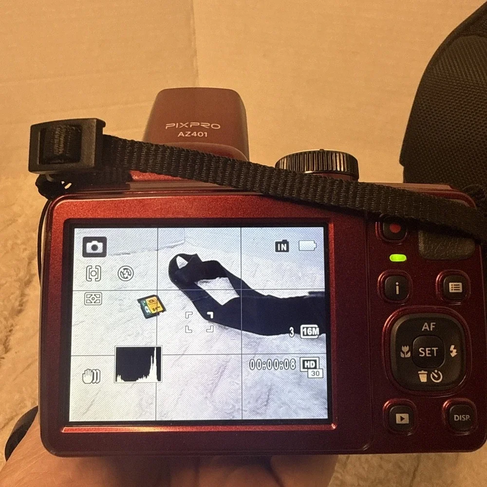 KODAK PIXPRO AZ401 Digital Camera 16MP 40X Zoom HD 720p  Ambico Bag SD Card RED
